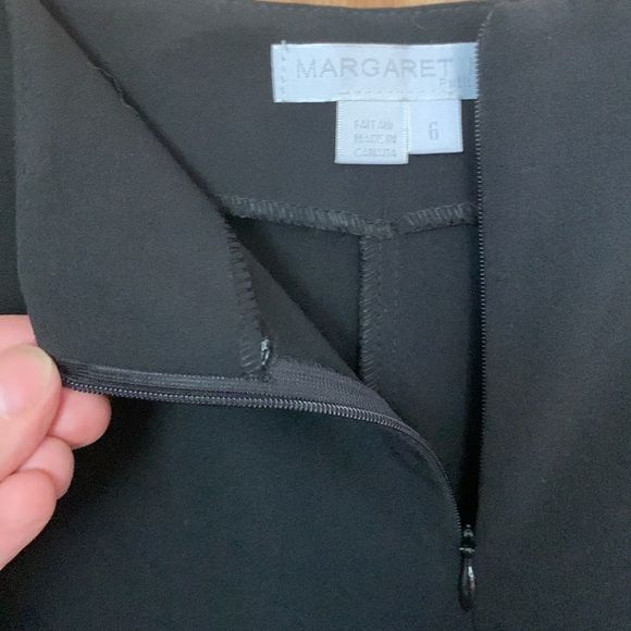 MARGARET M - Mid-rise Black Wide-leg Pants - Picture 5 of 7